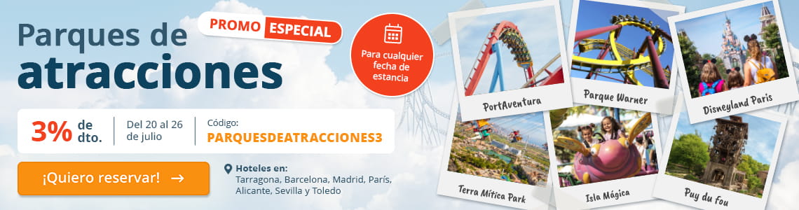 ¡Descuento en Parques de Atracciones!