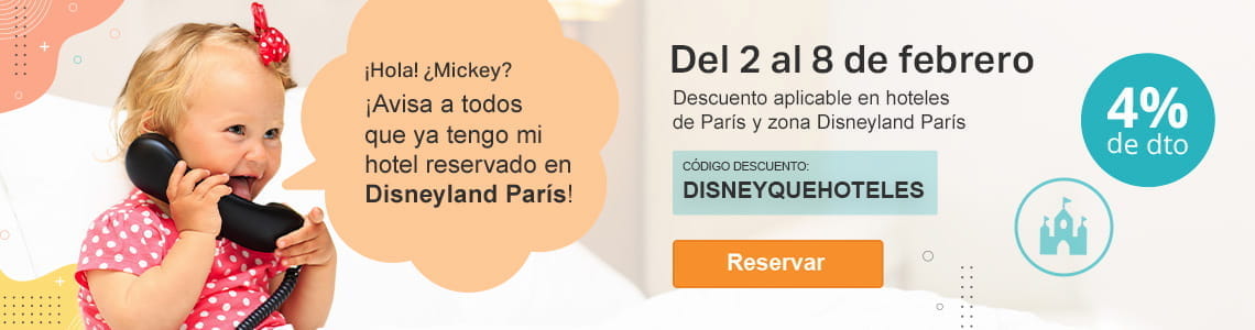 ¡VIaja a Disney con el 4 % de descuento!