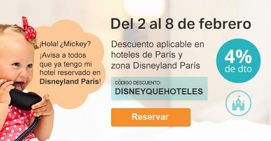 ¡VIaja a Disney con el 4 % de descuento!